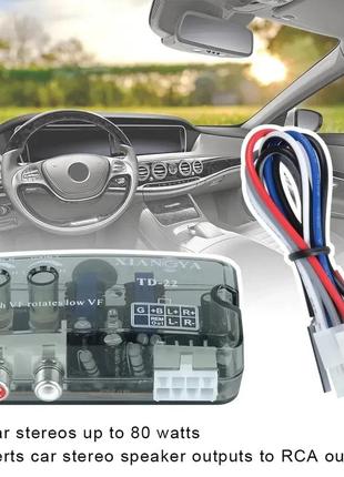 Частотний перетворювач рівня сигналу, td-22. аудіоконвертер rca,