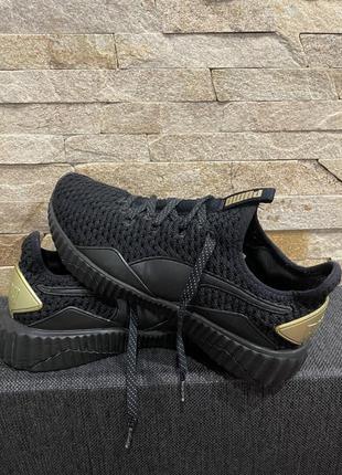 Кроссовки черные женские для тренировок sneaker puma defy varsity1 фото