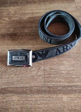 Шкіряний ремінь armani jeans