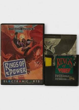 Картридж с игрой rings of power (sega mega drive)