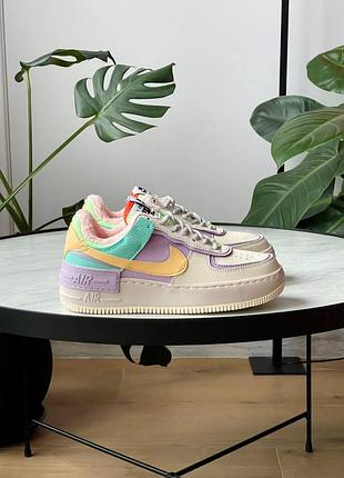 Акція! жіночі зимові кросівки nike air force 1 shadow pale ivory fur  (36-40 р.)