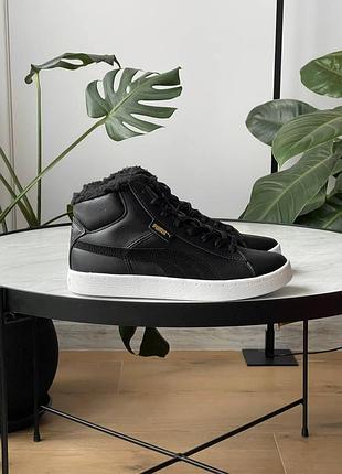 Акция! мужские зимние кроссовки puma mid corduroy black fur (41, 45 р.)