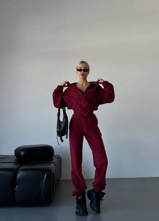 Женский спортивный костюм из турецкого двустороннего флиса, не кашлатится