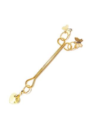 Зажим для клитора art of sex - clit clamp butterfly, золото цветы бабочки