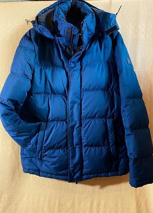 Чоловіча тепла пухова куртка з капюшоном