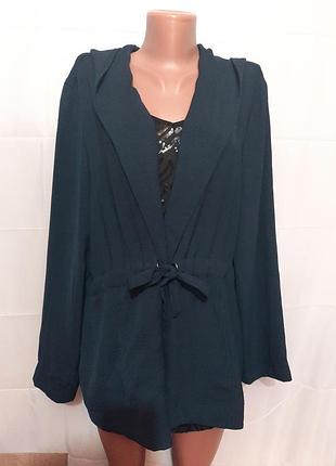 Кардиган с капишоном, размер 52