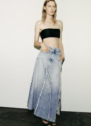 Джинсова юбка zara
