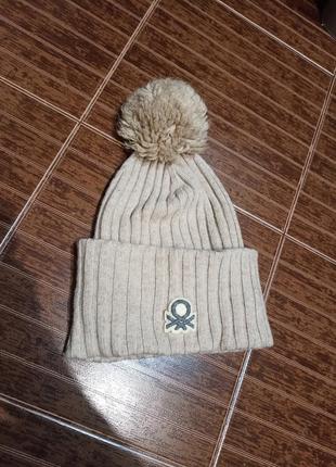 Шапка вовна ангора benetton