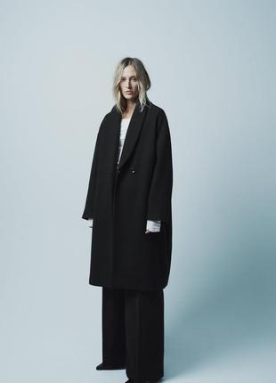 Пальто zara, пальто жіноче zara, пальто чорне zara