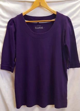 Женская хлопковая футболка с рукавом ¾ от британского бренда yours