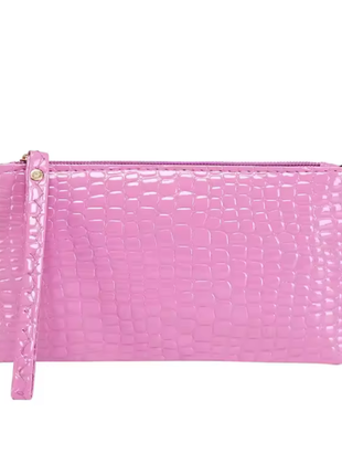 Сумка, клатч, гаманець з ручкою, крокодил