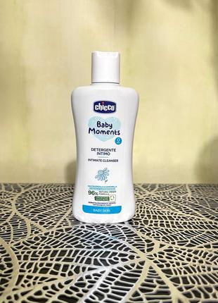 Детский гель для интимной гигиены chicco baby moments