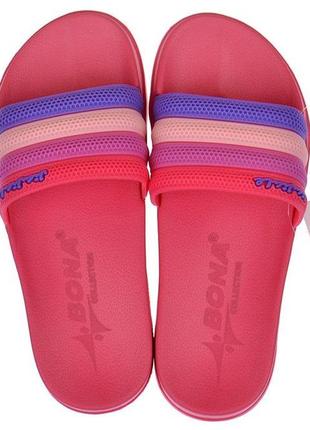 Шльопанці жіночі малинові flip flops bubble tm bona, малиновий, 37