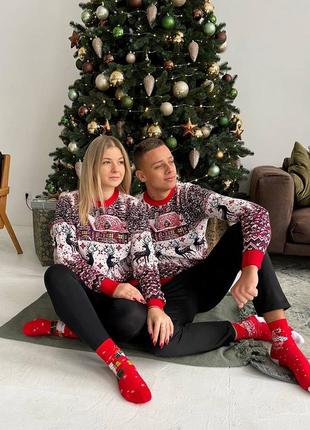 ❄️🎄новорічні парні светрики🔥