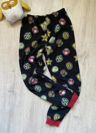 🍐флисовые пижамные штаны 9-10 лет