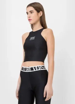 Топ side-stripe shorts Green