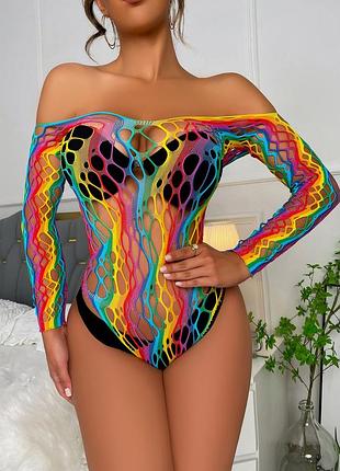 5-206 яскрава боді-сітка боді яркая боди-сетка