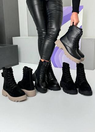 Ботинки женские в черном цвете зимние 😻😻😻