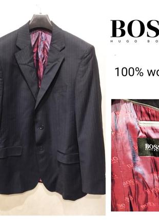 Hugo boss, шерстяной пиджак премиум классуса