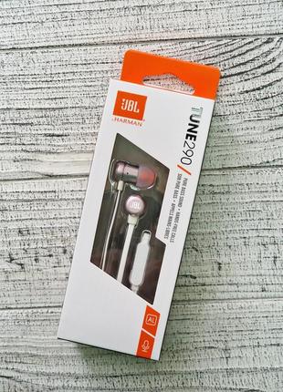 Вакуумні навушники jbl tune 290 рожеві оригінал!