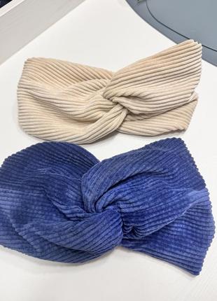 Вельветовые повязки на голову