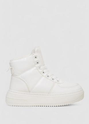 Кросівки жіночі зимові на хутрі, колір білий, 248rtm170