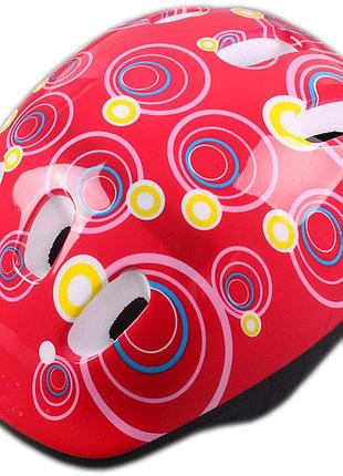Шлем детский ms 2304 размер средний красный