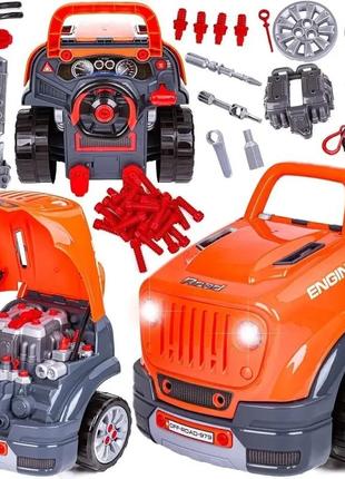 Игровой набор инструментов «автосервис» (двигатель грузовика, на радиоуправлении, звук, подсветка) 008-979