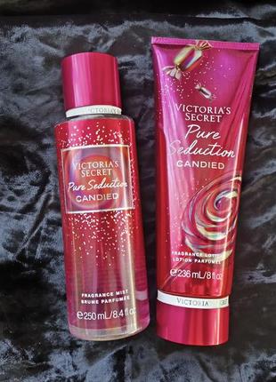 Мист и лосьон pure seduction candied victoria's secret оригинал