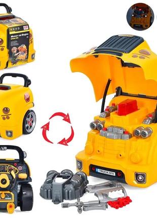 Ігровий набір інструментів «автосервіс» (59 деталей, звук, підсвітка) (b001-1)