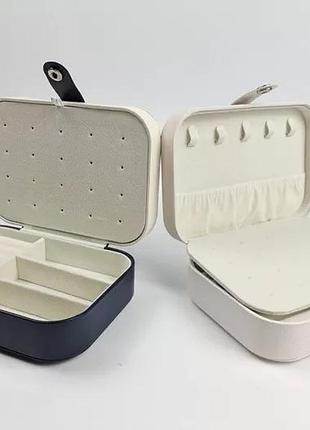 Шкатулка - органайзер для хранения ювелирных украшений 16 см х 11,5 см черный