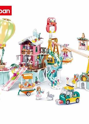 Конструктор "зимний центр развлечений" для девочек (1065 деталей) sluban (m38-b0962) 3
