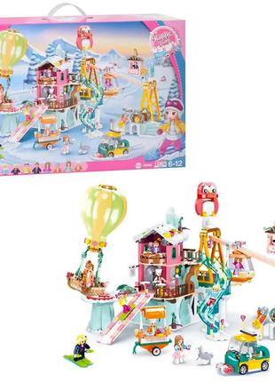Конструктор "зимний центр развлечений" для девочек (1065 деталей) sluban (m38-b0962) 5