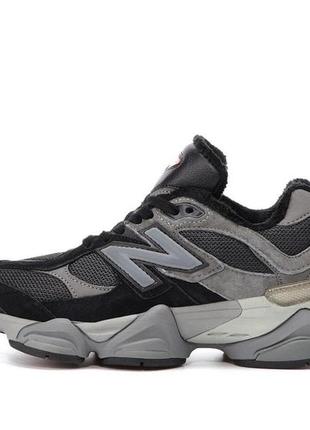 Кроссовки new balance с мехом зимние нью баланс 9060 мех winter мужские женские