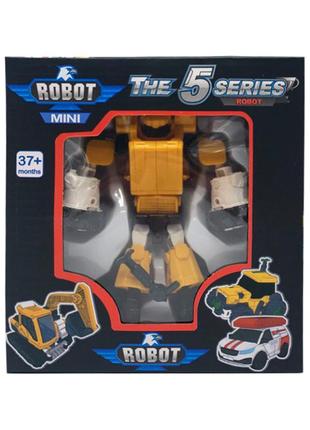 Игровой трансформер транспорт tobot w339, 12 видов оранжевый-1