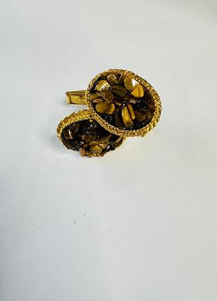 Запонки, вінтаж, камінь