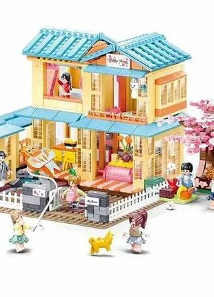 Конструктор "японський дім мрії сакура" 1021 деталь для дівчаток sluban (m38-b1017)