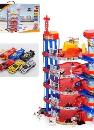 Дитячий великий паркінг-гараж з машинками (0908-56b)