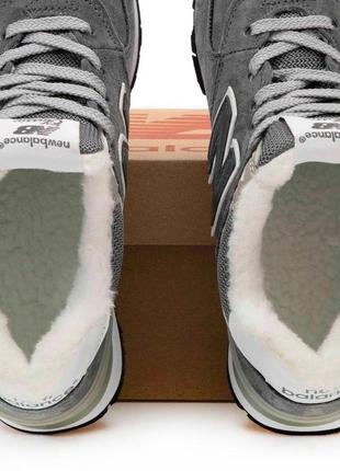 New balance 574 мех winter кроссовки нью баланс зимние мужские и женские7 фото