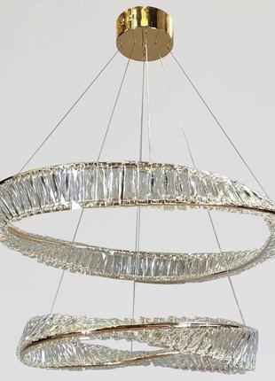 Люстра підвісна, кришталева № p625/800+600bgd4 фото