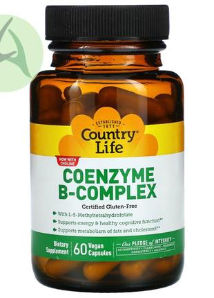 Country life, комплекс коэнзимов группы b, 60 капсул