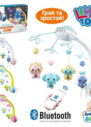 Дитяча музична карусель-мобіль з проєктором на ліжечко (з керуванням) 4 різновиди limo toy (hb 0007 abcd)