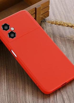 Силіконовий чохол для xiaomi poco m4 5g мятний з мікрофіброю soft touch