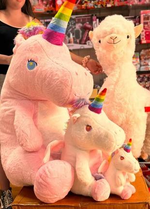 Дитяча м'яка іграшка єдиноріг з крилами 100 см