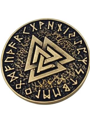 Сувенирная монета иггдрасиль из бронзы