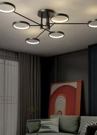 Люстра в стилі хай-тек №6402/6bk