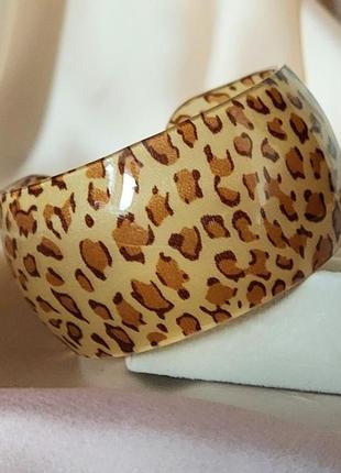 Браслет женский леопардовый принт