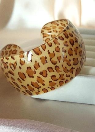 Браслет женский леопардовый принт