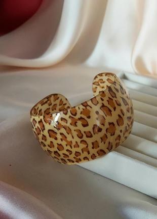 Браслет женский леопардовый принт