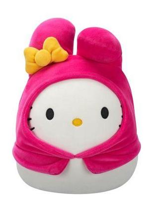 М'яка іграшка squishmallows - хелоу кітті в образі моя мелоді (20 cm)